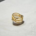Gold Plated Wave Ring