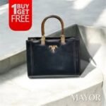 Prada Inspired Black Handbag